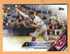 BRYAN SHAW CLEVELAND INDIANS #US110 - TOPPS UPDATE 2016