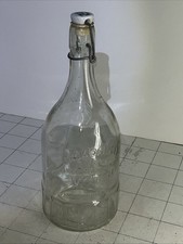 Vintage Jack Daniels Limestone Spring Water Embossed Glass Bottle