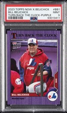2023 TOPPS NOW X BILL BELICHICK TURN BACK THE CLOCK BILL BELICHICK 24/25 PSA 9