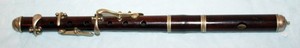 VINTAGE PICCOLO FLUTE - WOODEN WITH METAL FITTINGS