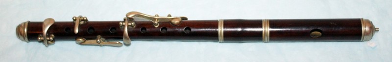 VINTAGE PICCOLO FLUTE - WOODEN WITH METAL FITTINGS