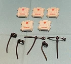 G.I. GI JOE LIFELINE FIRST AID KIT & MASK lot x5 sets weapons parts FREE SHIP