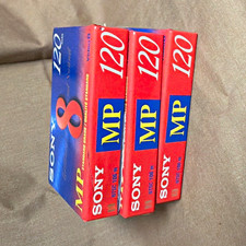 Sony Video8 Camcorder Cassette Tape 120 min Recordable Sleeve P6-120MPD
