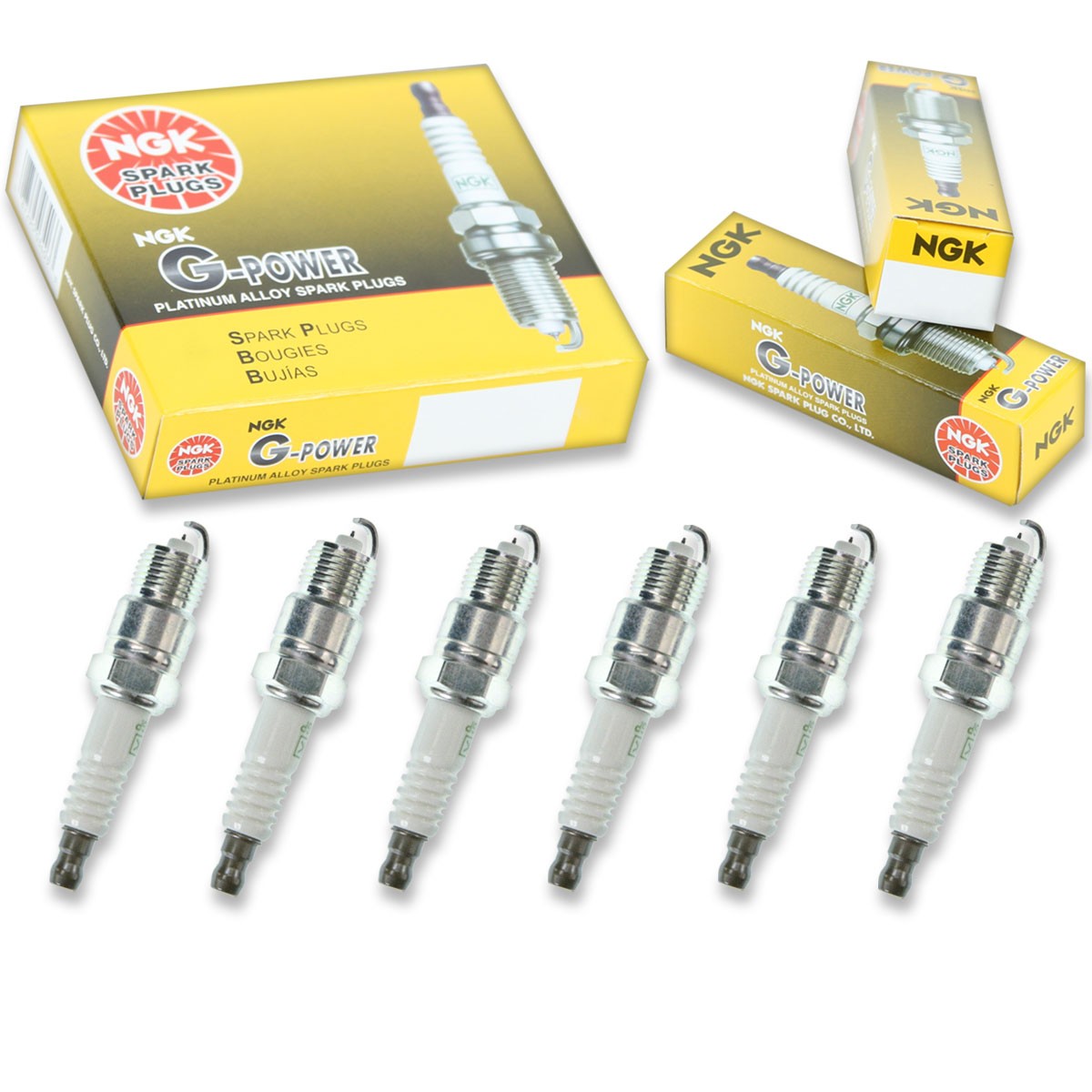 6 pcs NGK G-Power Spark Plugs for 1975-1982 Checker Marathon 4.1L L6 3.8L V6 kh