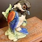 Vintage Stangl Pottery Bird 3811 Chestnut Chickadee Hand Painted Colorful 4 7/8"