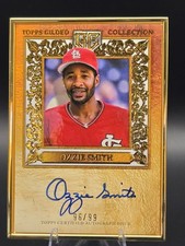 2025 Topps Gilded Ozzie Smith Gold Framed HOF Autograph #96/99 Cardinals 🔥