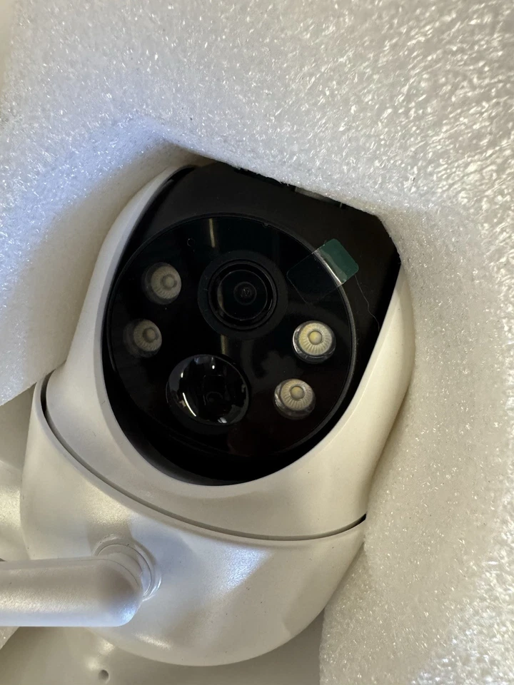 Cámaras de Seguridad Exterior Inalámbricas, Kit de 6 Cámaras, Alimentación Solar.360 Pan 5MP NUEVO (abierto Foto 3 de 4