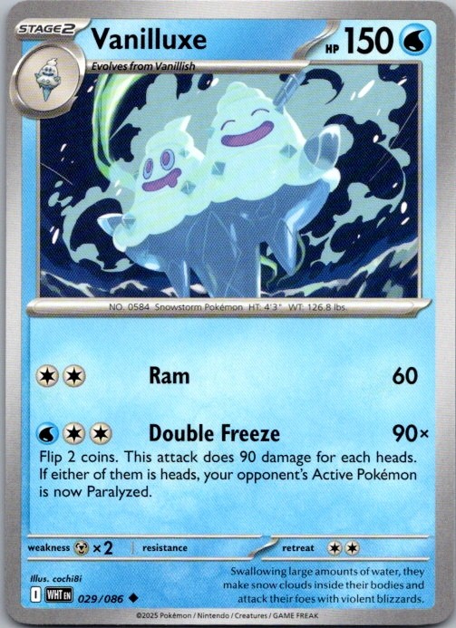 Vanilluxe Uncommon SV: White Flare 029/086 NM