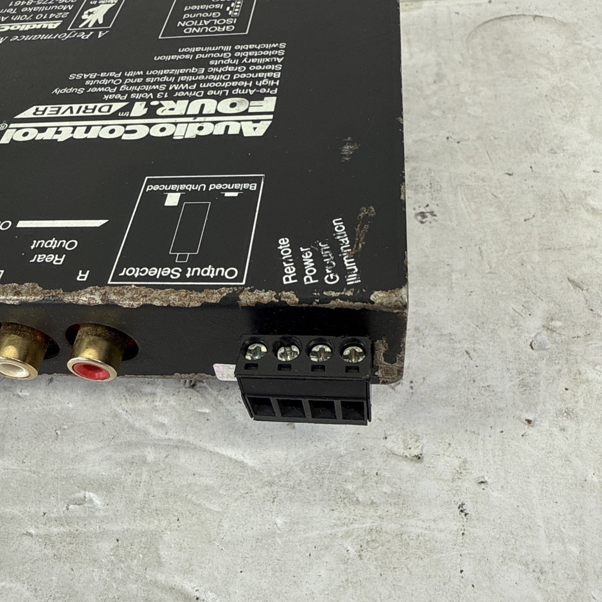 AudioControl FOUR.1 Pre-Amp Line Driver Graphic Equalizer Old