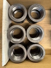 1" Black Pipe Coupling Lot of 6
