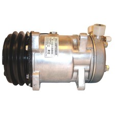 New Ac Compressor For Sanden Sd510 - 12v - 2 Groove V-belt Pulley - 4393 New Ac Compressor For Sanden Sd510 - 12v - 2 Groove V-belt Pulley - 4393