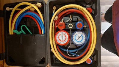 #ad #ad Mac AC888 R12 R134a Aluminum Manifold Gauge Set 72quot; Hose $219.99