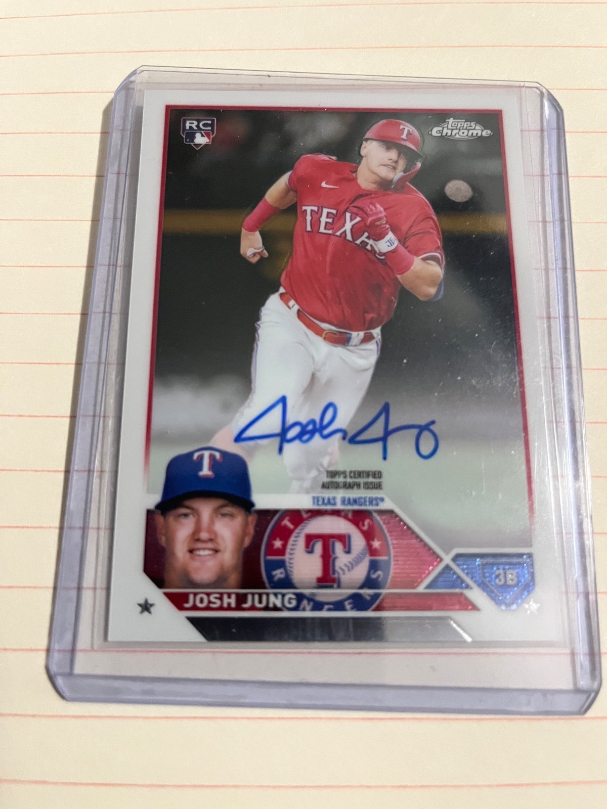2023 Topps Chrome - Rookie Autographs Josh Jung #RA-JJ (AU, RC)