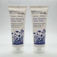 2x Urban Veda Radiance Exfoliating Facial Polish .5oz / 20ml Travel Size NWOB