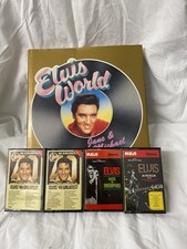 elvis presley set book and tapes (hall green)