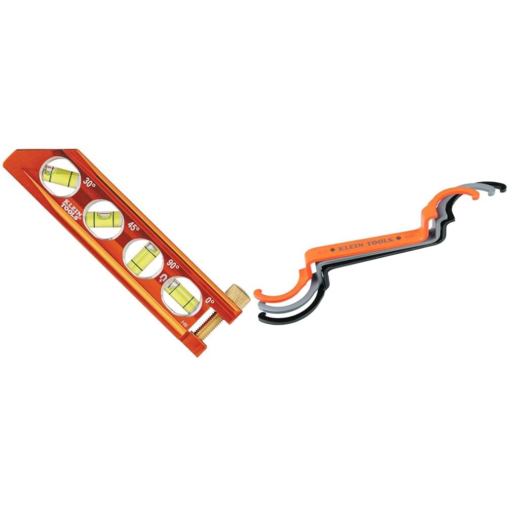Klein Tools Magnetic Torpedo Level, Conduit Lockout Wrench Set