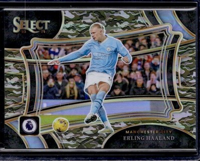 ERLING HAALAND 2023 PANINI SELECT PREMIER LEAGUE CAMO PRIZM FIELD LEVEL 066/175