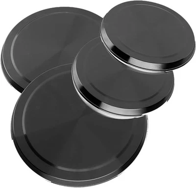 4Pcs Black Hob Covers Reusable Stainless Steel Kitchen Oven Cooker Ring Protecto