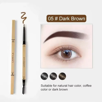 5-Color Double Head Eyebrow Pencil   Waterproof, Sweatproof, Tattoo Gel Pencil