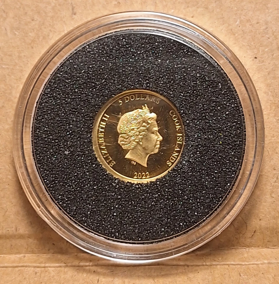 2022 Cook Islands Pure Gold Proof Coin 24k Legacy Of The Pharohs - Image 2 of 2