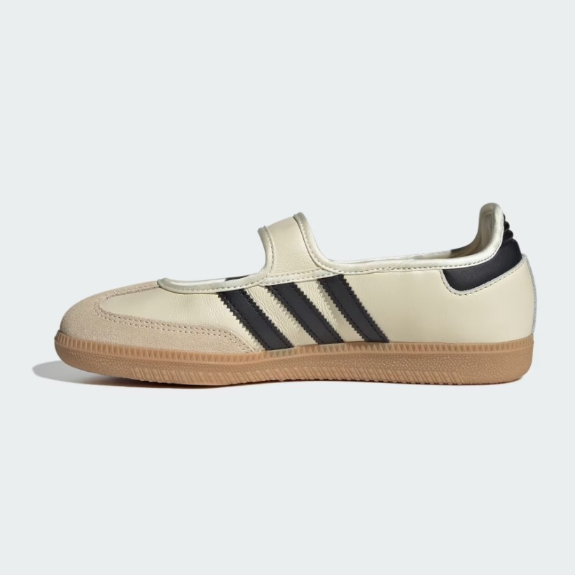 New Adidas Women's Samba Jane Shoes - Cream White / Gum (JR7338