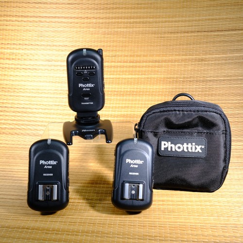 Phottix Ares Wireless Flash Trigger Set - 1 Transmitter & 2 Receivers w/ Case B