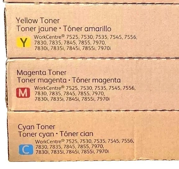 Original Toners for XEROX WorkCentre 7835 7525 7855 7845 7530 7830 7545 EC7856 - Image 1 of 1