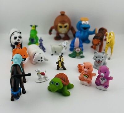 LOT Of 20 Misc Toys - Animals, Care Bears, Cookie Monster