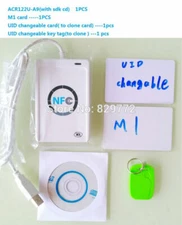 NFC ACR122U RFID Smart Card Reader Writer+UID writeable S50 Access Card ISO14443
