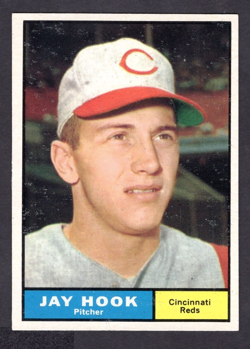 1961 TOPPS JAY HOOK CARD NO:162 NEAR MINT CONDITION