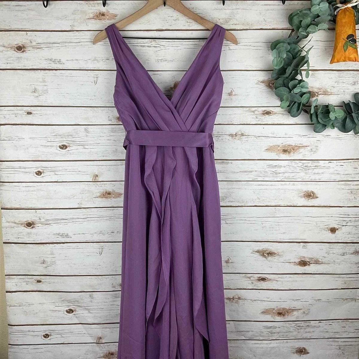 Vera wang ruffle bridesmaid clearance dress