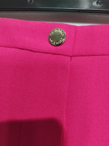 Calvin Klein Pants Womens 14 Hot Pink Wide Leg Trouser Slacks Suits Dress Pants - Picture 4 of 10