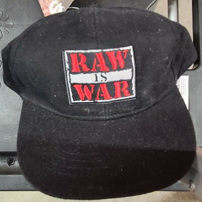 WWF RAW IS WAR WWE Snapback Hat Cap 90s Original Wrestling RARE