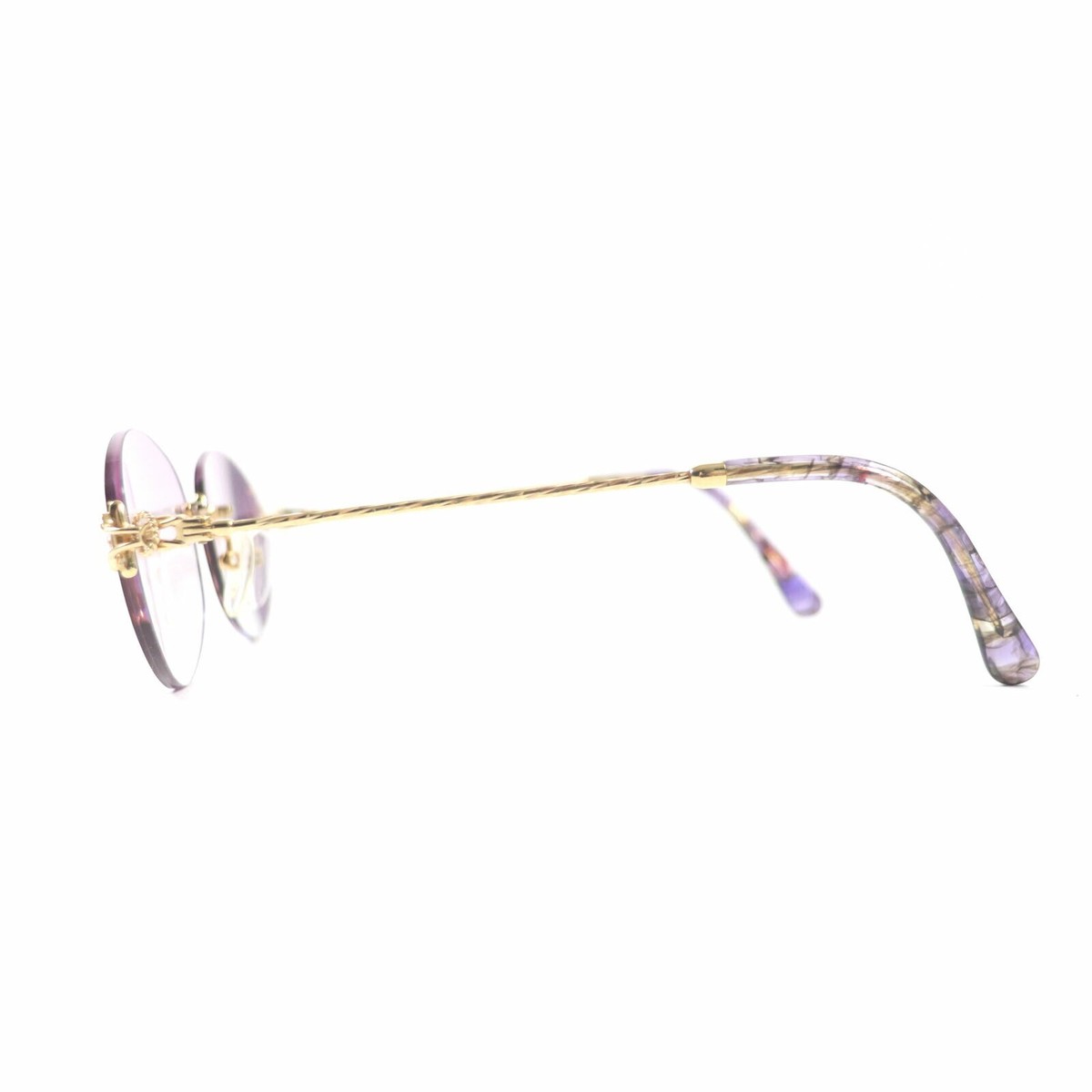 PARIS MIKI k18 度入り眼鏡 ZX0317-29-22 PARIS MIKI K18 パリス ミキ 眼鏡 メガネ 度数不明 60サイズ