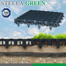 Rasengitter 50x50x4cm schwarz Rasenplatte Gehwegplatte Rasenwabe 