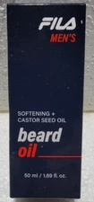 FILA MEN'S SOFTENING+CASTOR SEED OIL BEARD OIL, 50 ml, FOR MEN, GREAT ITEM!