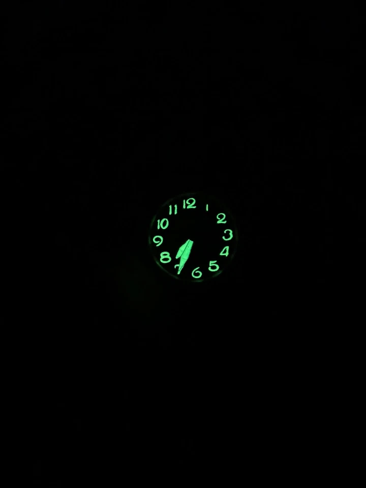 Vintage Glow Dial Pocket Watch- 40mm Case GOLD-PLATED MECHANICAL POCKET WATCH - Image 3 of 3