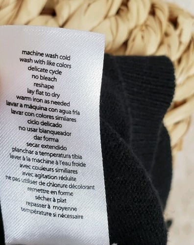 Hartstrings Sweater Girls Size 7 Button Down Cardigan Black Embroidered Cotton A - Picture 6 of 6