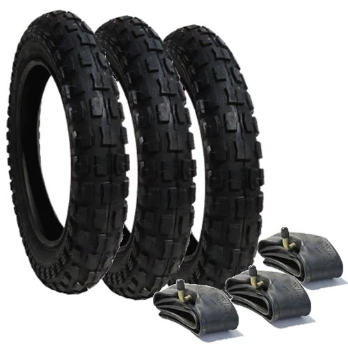 RALEIGH/CST Phil and Teds Sport Heavy Duty Chunky Pram Tyres & Tubes x 3 - FREEPOST