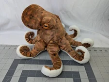Wild Republic Brown Octopus Plush 14 Inch Long Stuffed Animal Toy