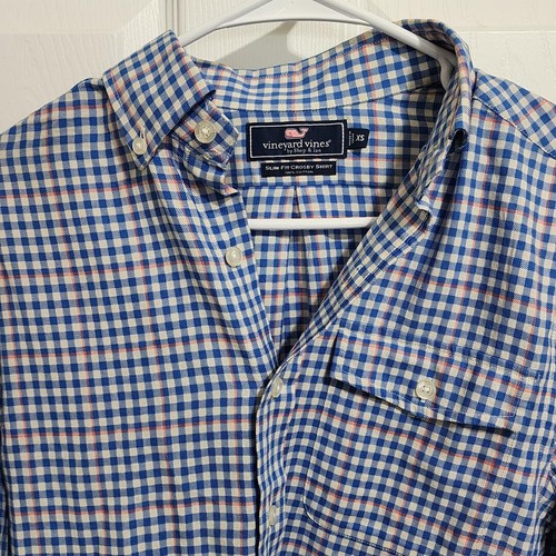 CAMISA VINEYARD VINES SLIM FIT CROSBY MANGA CORTA BOTONES A CUADROS XS - Imagen 4 de 9