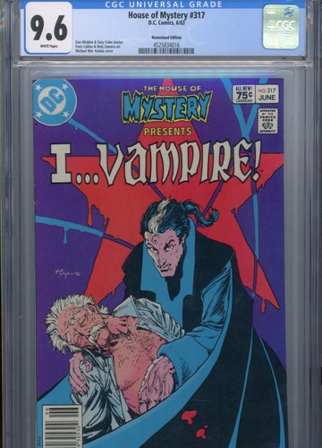 HOUSE OF MYSTERY #317 NM 9.6 CGC WHITE PAGES NEWSTAND ED. KALUTA COVER CULLINS