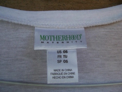 MOTHERHOOD Maternity new Labor Day How Hard Can It Be?~one size~s/s~white~ - Picture 2 of 2