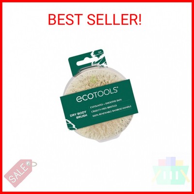 EcoTools Dry Body Brush, Dry Brushing Body Brush for Smooth Skin, Exfoliating Br