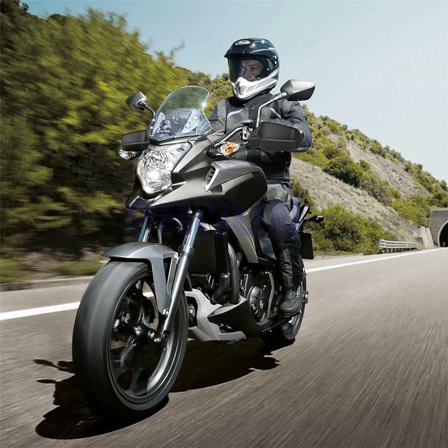 Guardamanos negros protectores de manos para Honda NC700X NC750X NC750S 2016 2017 2018 2019 Foto 2 de 4