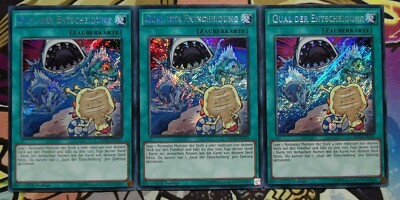 3x Qual der Entscheidung MP16-DE151 SECRET DEUTSCH 1.Auflage PLAYSET Yu-Gi-Oh