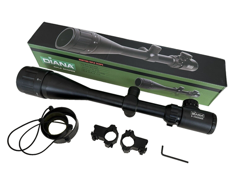 DIANA 6-24x50 Tactical Riflescope Optic Sight Green Red Illuminated 11mm Mount