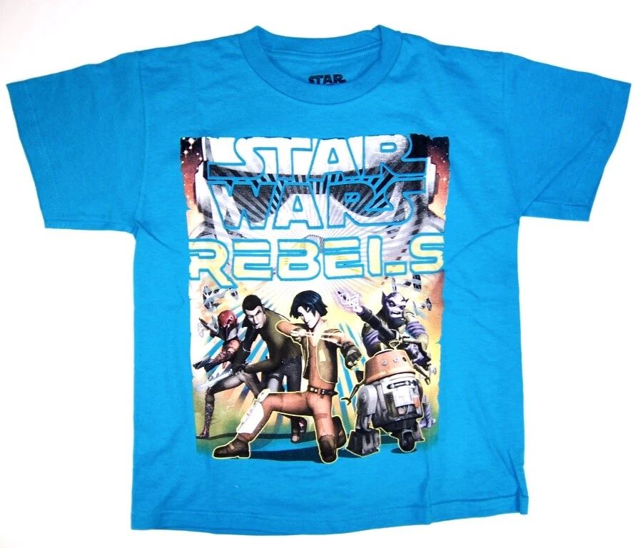 Star Wars Boy's Short Sleeve T-Shirts NWT Blue, Black SIze  4  5/6  7  or  14/16 - Image 3 of 4