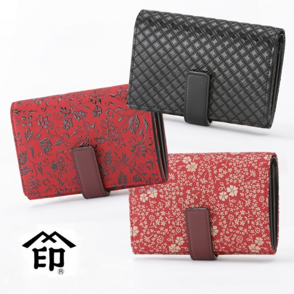 Women's Leather Zipper Two-fold wallet 