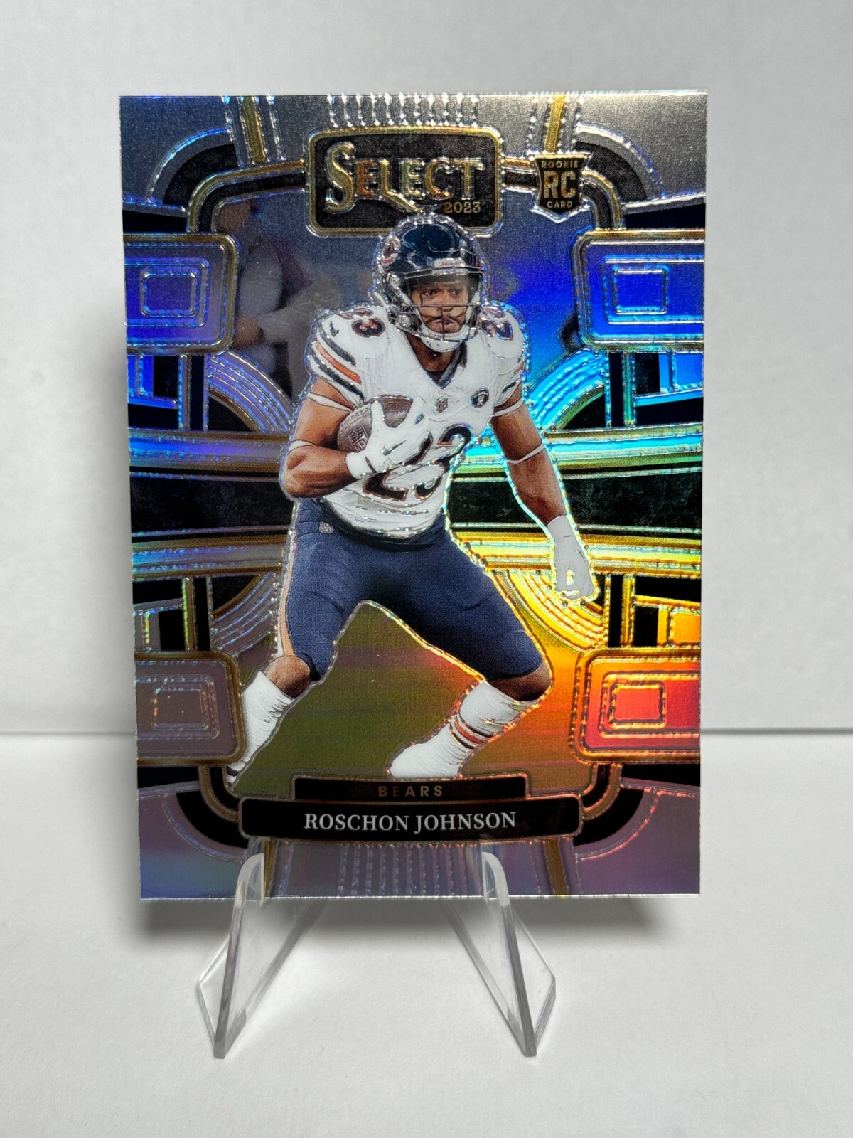 2023 Select Roschon Johnson Concourse Silver Prizm Rookie Card #19 Bears